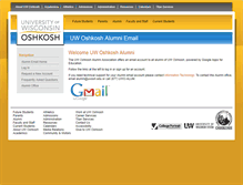 Tablet Screenshot of alumni.uwosh.edu