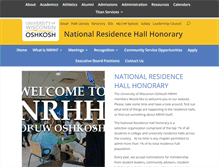 Tablet Screenshot of nrhh.housing.uwosh.edu